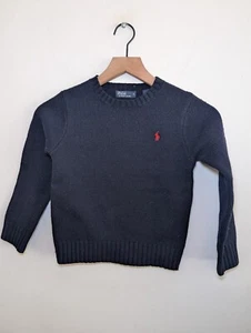 Polo Ralph Lauren Sweater 100% Lambs Wool Boy Size 5 Long Sleeve Pony - Picture 1 of 6