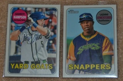 G.Hampson-L.Armenteros 2018 Topps Heritage Minor League Magenta Back RC - Image 1 of 4