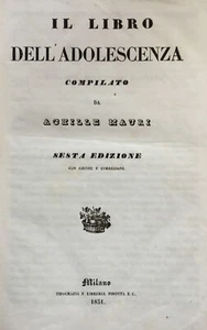 Il libro dell'adolescenza Mauri, Achille 1851 - Picture 1 of 1