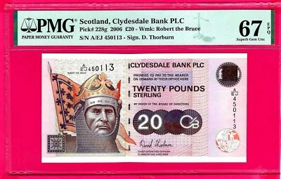 SCOTLAND  20 Pounds, 2006 p228g UNC PMG 67 EPQ  (TK16 172) - Image 1 of 2