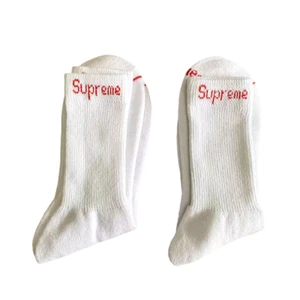 SUPREME/ HANES WHITE SOCKS (SINGLES) ONE PAIR/ 100% AUTHENTIC BRAND NEW - Picture 1 of 8