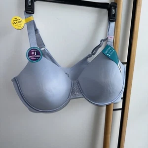 Women's Beauty Back Smoothing Bra Vanity Fair Blue 42D NEW NWT - Picture 1 of 5