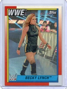 2021 Topps Heritage WWE Rainbow Foil #98 Becky Lynch Wrestling - Free Shipping - Picture 1 of 2