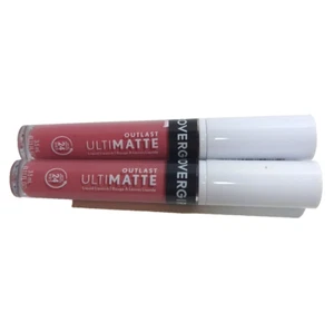 (2) CoverGirl Outlast Ultimatte Liquid Lipstick 24 Hour, #115 YAY, ROSÉ - Bild 1 von 2