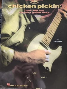 CHICKEN PICKIN' - OVER 100 HOT COUNTRY LICKS by ERIK HALBIG with CD - HAL - GC - Picture 1 of 4