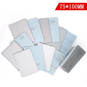 75 * 100 mm gancho lazo papel de lija hoja blanco seco papel de lija P120-1000 - Imagen 1 de 4