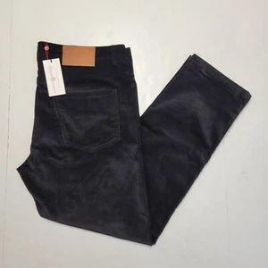 $550 New LUCIANO BARBERA Men's 40 Black CORDUROY Chino Pants 5-Pocket Jeans - Picture 1 of 8