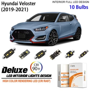 Kit de luces interiores LED para actualización de bombilla blanca Hyundai Veloster 2019-2021 - Imagen 1 de 9