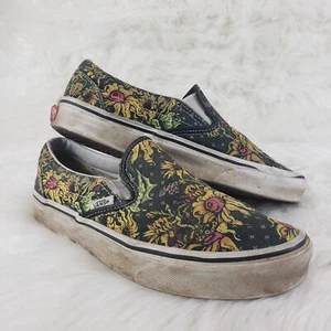 VANS 721356 Skulls Flowers Womens Size US 7 - Picture 1 of 7