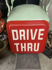 Vintage altes 70er Jahre Original McDonald’s Fast Food Restaurant Drive Thru Schild USA - Bild 1 von 10
