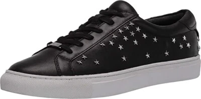 $145 NUEVO EN CAJA J/Slides Twinkling Stars Embellecido 100% Cuero Tenis Negro Talla 7 Foto 1 de 4