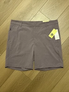All In Motion Mens Size 36 Stretch Moisture Wicking Heather Golf Short Purple - Picture 1 of 6