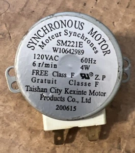 Whirlpool Microwave Turntable Motor P/N W10466420-W106422989 - Picture 1 of 5