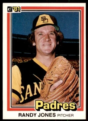 1981 Donruss Baseball Card Randy Jones San Diego Padres #122 - Image 1 of 2