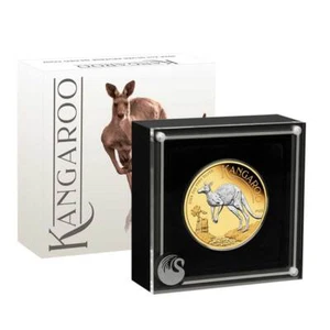 Australia 2024 $2 2-oz Proof Reverse Gilded Silver Kangaroo w/ Box OGP & COA - Picture 1 of 3