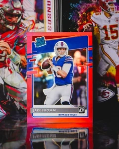 2020 Panini Donruss Optic Preview Jake Fromm #P-305 Red Prizm /99 Rookie - Picture 1 of 2
