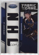 2011-12 Certified Fabric of the Game Materials NHL Die-Cut /25 David Backes #126