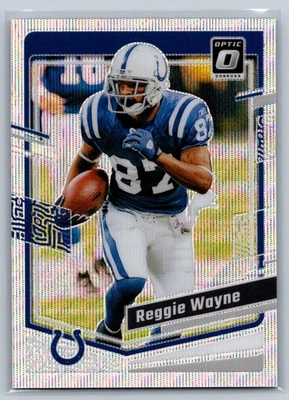 Reggie Wayne 2023 Optic Silver Wave Prizm /300 #80 - Image 1 of 2