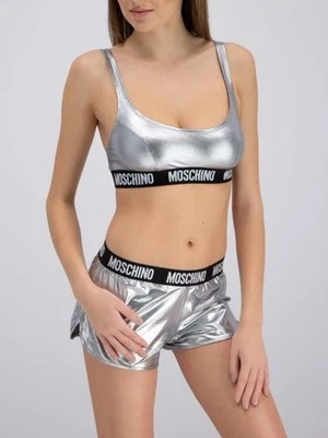 Sujetador deportivo moschino plateado XS Foto 1 de 4