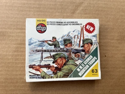 AIRFIX HO/OO TROPAS DE MONTAÑA ALEMANAS DE LA SEGUNDA GUERRA MUNDIAL #S52 Y PARACAIDISTAS #S53 Nuevo Stock Antiguo  Foto 1 de 4