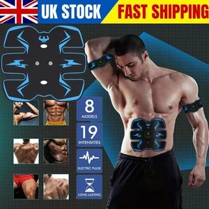 ABS Electric Muscle Stimulate Machine Abdominal Trainer Fitness Workout Belt - Picture 1 of 15