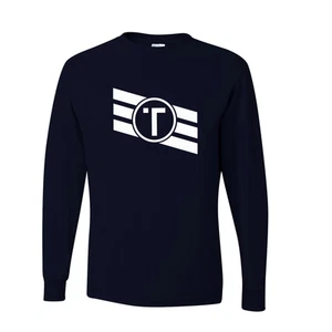 Tribe gestreiftes Langarm-T-Shirt schwarz - XL - Bild 1 von 1