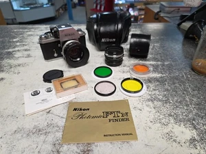 VINTAGE NIKON FTN FINDER K TUBES F CAMERA BODY OUTFIT & 50MM 1.4 NIKKOR LENS - Picture 1 of 24