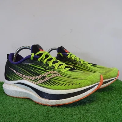 Saucony Trainers Size 7 Women's Endorphin Speed 2 Neon Yellow Running Shoes - Image 1 of 4