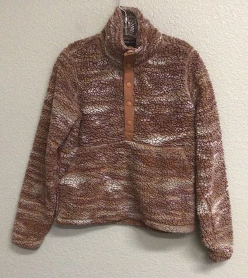 Prana Polar Escape Snap Up Pullover Womens Size Small Beige Fleece - Image 1 of 4