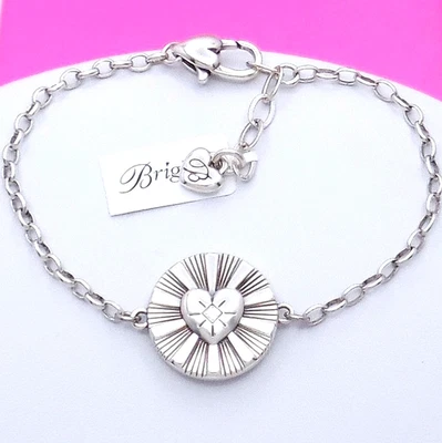 Pulsera Corazón Brighton Celeste Nueva con Etiquetas $52 Joyería Foto 1 de 4
