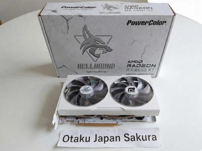 PowerColor Hellhound Radeon RX 6650 XT Spectral White 8GB GPU All-White PCB Rara - Immagine 1 di 4