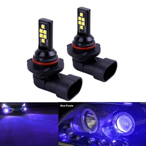 2x H10 Blue Purple LED Bulbs SMD 3030 Fog Driving Light Super Bright - Picture 1 of 10