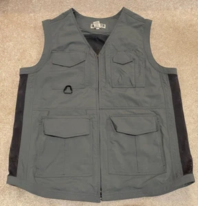 Chaleco de trabajo Duluth Trading para hombre verde utilitario trabajo ventilado pesca grande T - Imagen 1 de 7