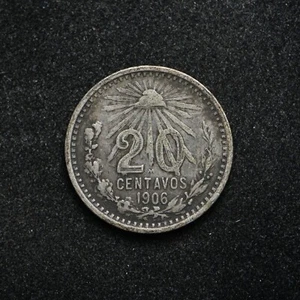 1906-M Mexico 20 Centavos .800 Silver (bb18017) - Picture 1 of 2