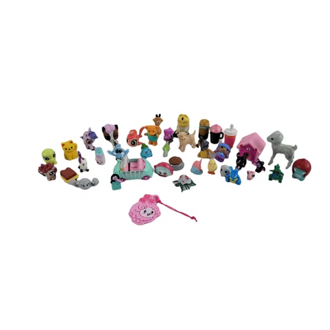 Lot of 40 Small Toys Assorted Girls LPS Shopkins Lalaloopsy Lost Kitties Cover