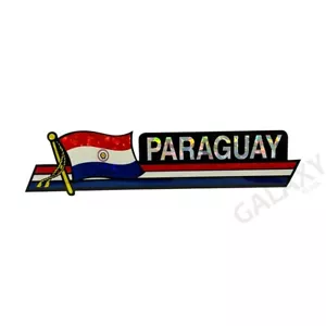 Pegatina parachoques Paraguay / Pegatina para bandera / ""3 x 11 3/4" Pegatina para parachoques - Imagen 1 de 1