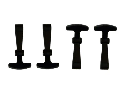 YJ-REMOULD 4 Pack Heavy Duty Replacement Black Cooler Latches Compatible with YETI RTIC