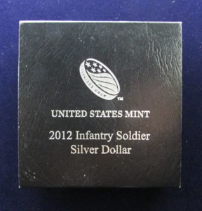2012 US Mint Infantry Soldier Commemorative Proof Silver Dollar w/ OGP & COA - Picture 1 of 6