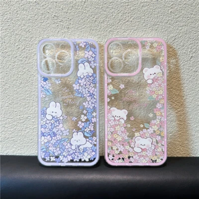 For iPhone Samsung Case Cute Cartoon Clear Phone Cover Back Soft TPU Popular Hot - Image 1 of 4