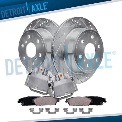 Rotor trasero perforado + pinza de freno y pastillas de freno para Tahoe Sierra 1500 Escalade ESV Foto 1 de 4