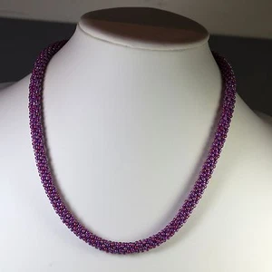 Collar Kumihimo con cierre de resorte - Imagen 1 de 3
