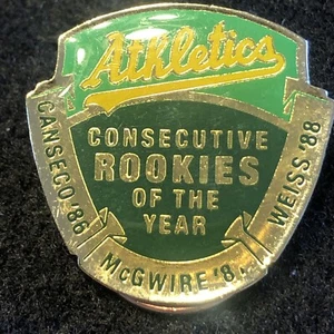 Oakland Athletics MLB A's Emaille PIN aufeinanderfolgende Rookies des Jahres - Bild 1 von 3