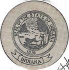 Das große Siegel des Staates Indiana, Stil 1, indischer Kopf Holznickel
