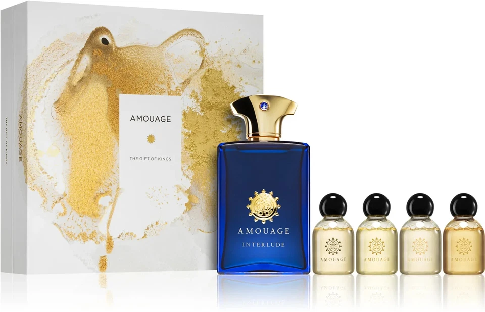 Amouage Interlude For Man Eau de Parfum Spray 100ml + 4 x 25ml Shower Gel Set - Image 1 of 1