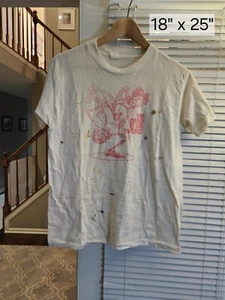 Vintage Detroit Tigers Mark Fidrych The Bird Is The Word Single Stitch T Shirt L - Picture 1 of 4
