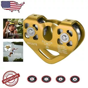 Efficient Zipline Pulley System with 30KN Breaking Strength for Rigging & Rescue - Picture 1 of 11