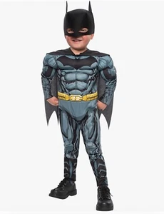 Batman CD 2-Peaces Muscle Chest Costume Toddler 2T - Picture 1 of 1