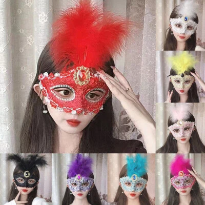 Masquerade Maske Hirschhuhn -Party -Bälle Tooween Kode Haltoween Venezianer ↷ ↷ - Bild 1 von 4