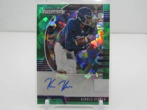 KINDLE VILDOR 2020 PRIZM DRAFT PICKS GREEN CRACKED ICE AUTOGRAPH! #12/18! SSP! - Picture 1 of 2
