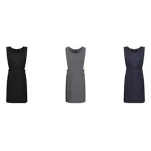 Kids Girls School Uniform Soft & Comfort Bib Pinny Pinafore Dress Pleated Sides - Picture 1 of 13